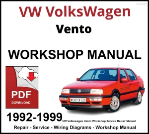 VW Volkswagen Vento 1992-1999 Workshop and Service Manual