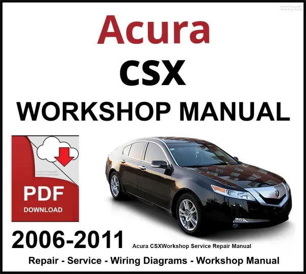 Acura CSX Workshop and Service Manual 2006-2011 PDF