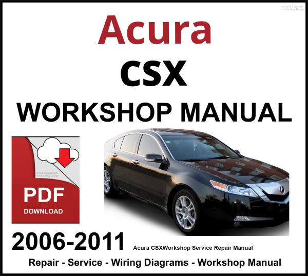 Acura CSX Workshop and Service Manual 2006-2011 PDF