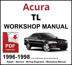 Acura TL Workshop and Service Manual 1996-1998 PDF