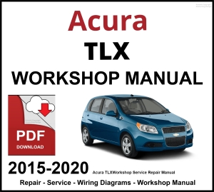 Acura TLX Workshop and Service Manual 2015-2020 PDF