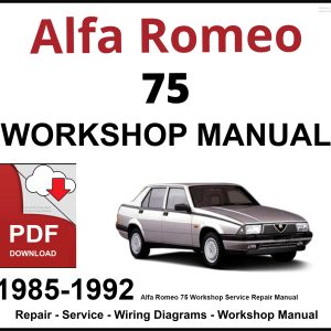 Alfa Romeo 75 Workshop and Service Manual 1985-1992 PDF