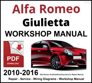 Alfa Romeo Giulietta 2010-2016 Workshop and Service Manual PDF