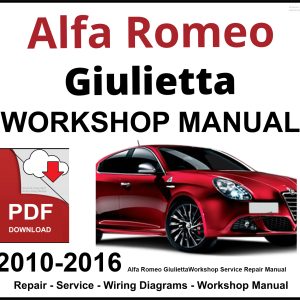 Alfa Romeo Giulietta 2010-2016 Workshop and Service Manual PDF