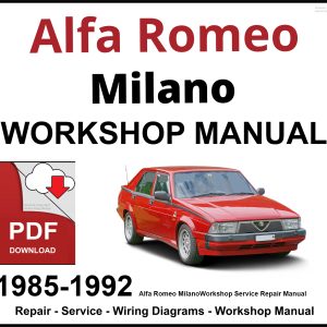 Alfa Romeo Milano 1985-1992 Workshop and Service Manual PDF