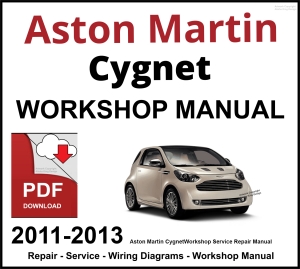 Aston Martin Cygnet 2011-2013 Workshop and Service Manual