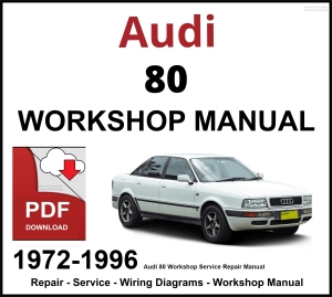 Audi 80 Workshop and Service Manual 1972-1996