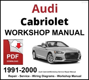 Audi Cabriolet Workshop and Service Manual 1991-2000