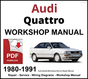 Audi Quattro Workshop and Service Manual1980-1991