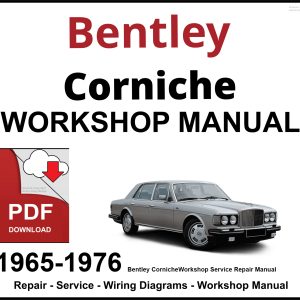 Bentley Corniche Workshop and Service Manual PDF