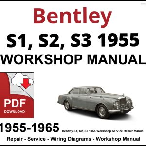 Bentley S1, S2, S3 1955-1965 Workshop and Service Manual PDF