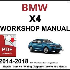 BMW X4 Workshop and Service Manual 2014-2018