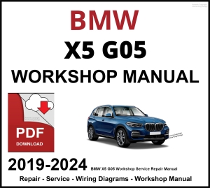 BMW X5 G05 Workshop and Service Manual 2019-2024 PDF