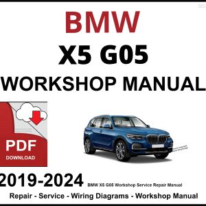BMW X5 G05 Workshop and Service Manual 2019-2024 PDF