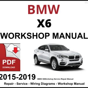 BMW X6 2015-2019 Workshop and Service Manual