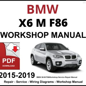 BMW X6 M F86 Workshop and Service Manual 2015-2019