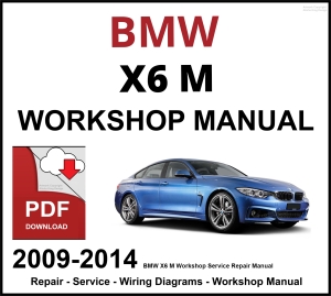 BMW X6 M Workshop and Service Manual 2009-2014