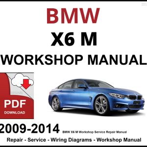 BMW X6 M Workshop and Service Manual 2009-2014
