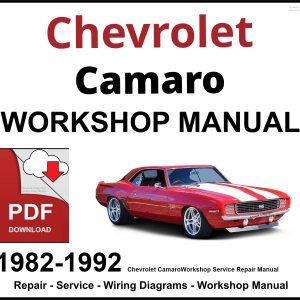 Chevrolet Camaro 1982-1992 Workshop and Service Manual PDF