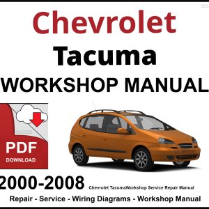 Chevrolet Tacuma Workshop and Service Manual