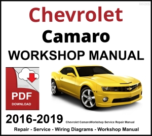 Chevrolet Camaro 2016-2019 Workshop and Service Manual PDF