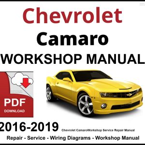 Chevrolet Camaro 2016-2019 Workshop and Service Manual PDF