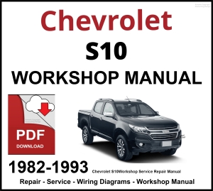 Chevrolet S10 Workshop and Service Manual 1982-1993 PDF