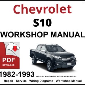Chevrolet S10 Workshop and Service Manual 1982-1993 PDF