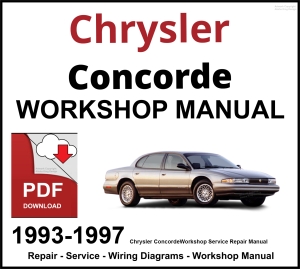 Chrysler Concorde Workshop and Service Manual 1993-1997 PDF