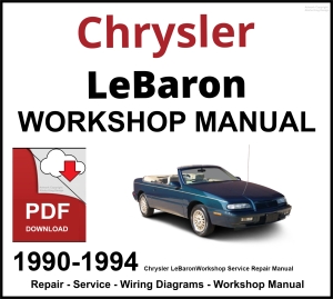 Chrysler LeBaron Workshop and Service Manual 1990-1994 PDF