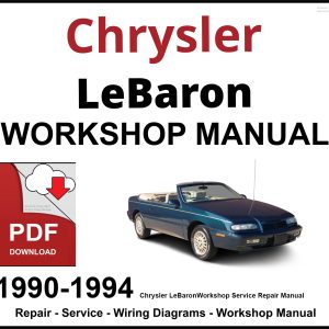 Chrysler LeBaron Workshop and Service Manual 1990-1994 PDF