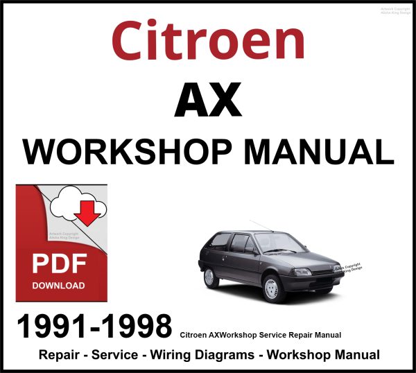 Citroen AX Workshop and Service Manual 1991-1998