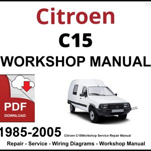 Citroen C15 Workshop and Service Manual 1985-2005