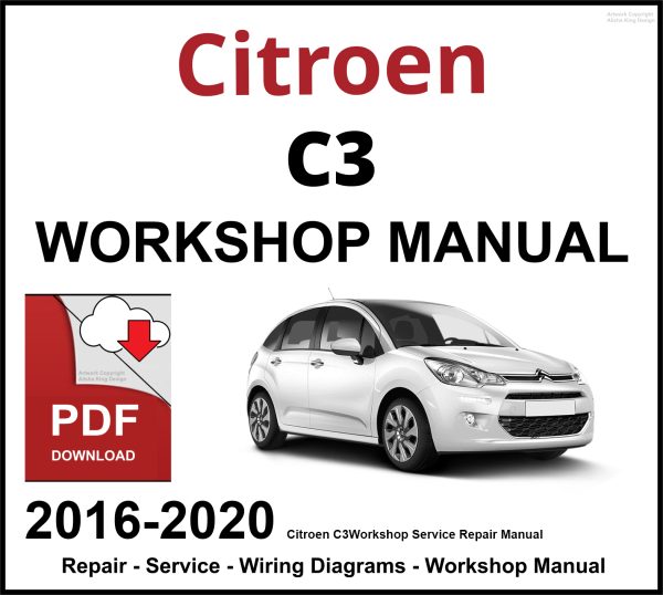 Citroen C3 Workshop and Service Manual 2016-2020 PDF