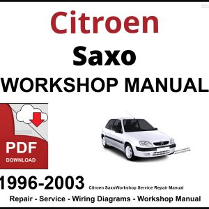 Citroen Saxo Workshop and Service Manual 1996-2003