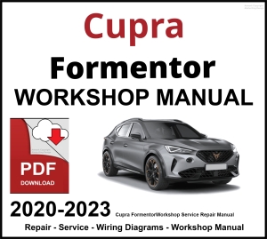 Cupra Formentor Workshop and Service Manual 2020-2023 PDF