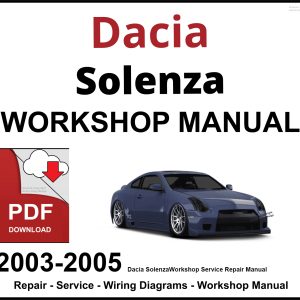 Dacia Solenza Workshop and Service Manual