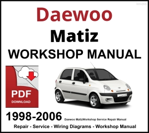 Daewoo Matiz 1998-2006 Workshop and Service Manual