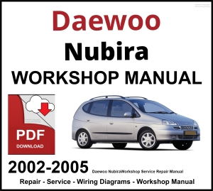 Daewoo Nubira 2002-2005 Workshop and Service Manual PDF