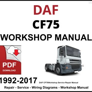 DAF CF75 Workshop and Service Manual PDF