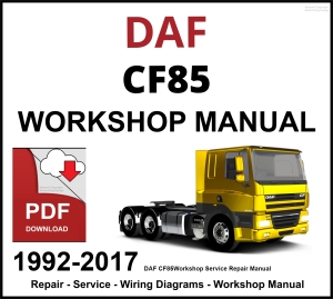 DAF CF85 Workshop and Service Manual PDF