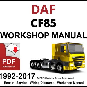 DAF CF85 Workshop and Service Manual PDF