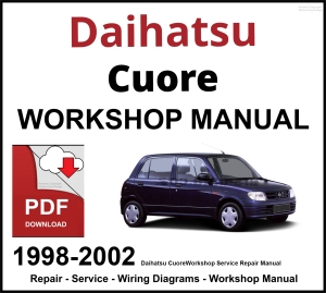 Daihatsu Cuore 1998-2002 Workshop and Service Manual PDF