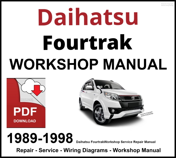 Daihatsu Fourtrak Workshop and Service Manual PDF