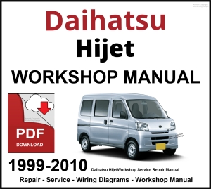 Daihatsu Hijet Workshop and Service Manual PDF