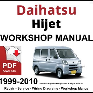 Daihatsu Hijet Workshop and Service Manual PDF