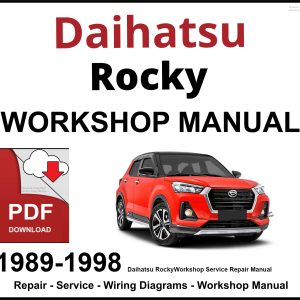 Daihatsu Rocky Workshop and Service Manual PDF