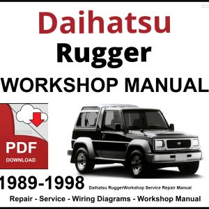 Daihatsu Rugger Workshop and Service Manual PDF