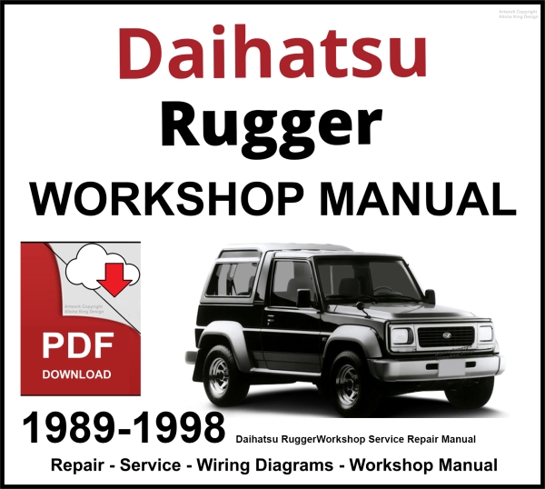 Daihatsu Rugger Workshop and Service Manual PDF