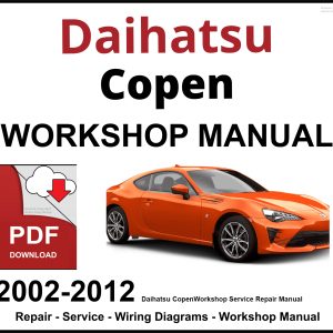 Daihatsu Copen Workshop and Service Manual